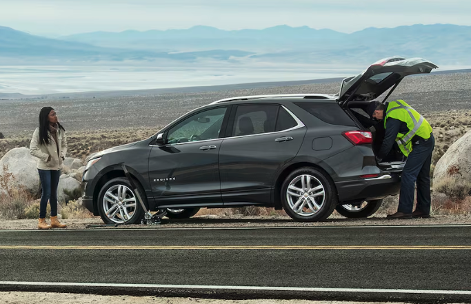 Roadside assistance as part of Chevrolet warranty coverage.