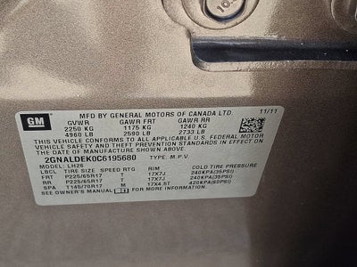 2012 Chevrolet Equinox LT w/1LT