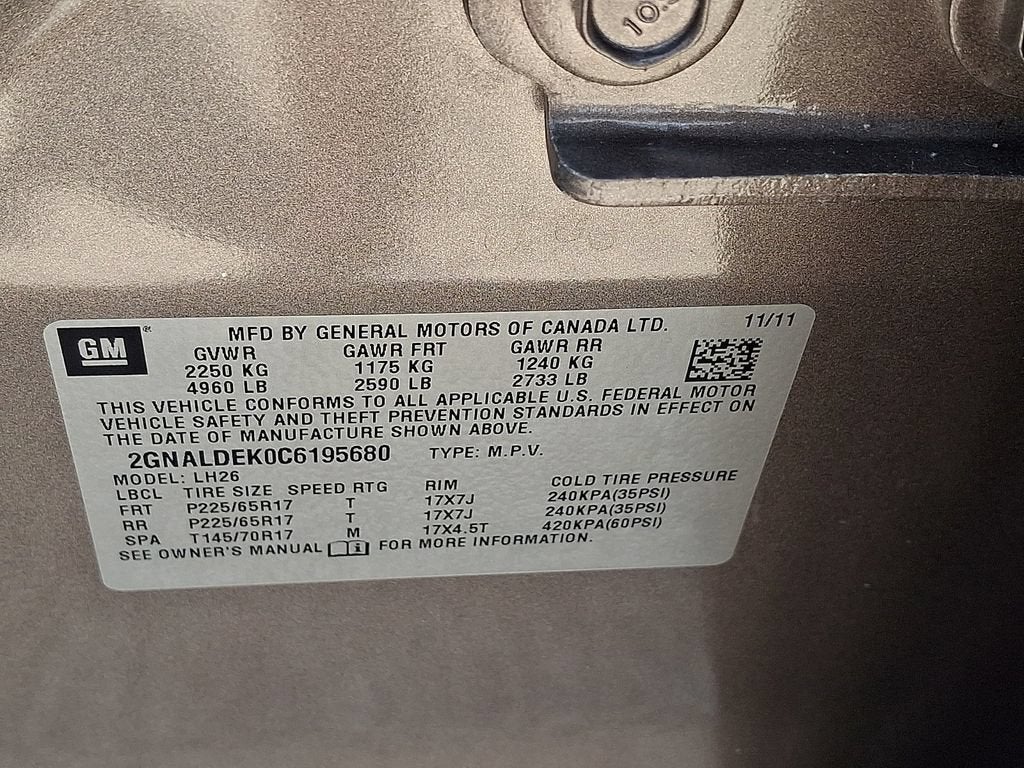 2012 Chevrolet Equinox LT w/1LT