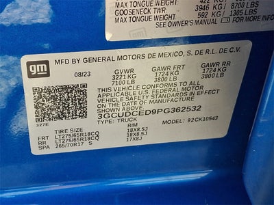 2023 Chevrolet Silverado 1500 Custom Trail Boss