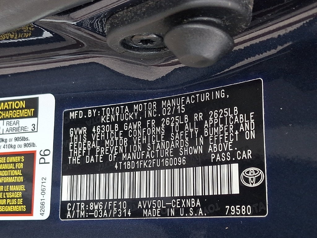 2015 Toyota Camry Hybrid LE