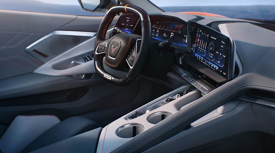 Sky Cool Gray and Medium Ash Gray with Habanero accents Interior