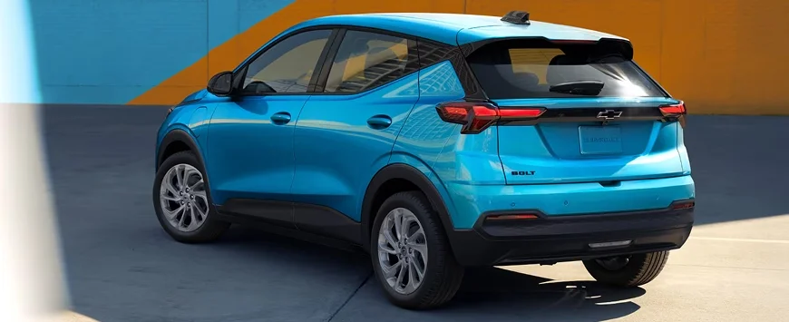 2027 Bolt rear design featuring updated taillights and bumper
