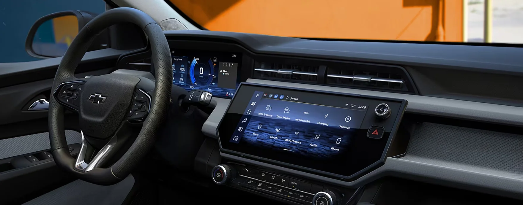 2027 Chevrolet Bolt full dashboard and cabin wide-angle view