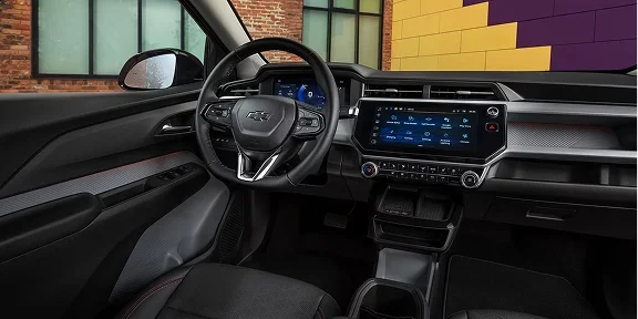 2027 Bolt rear hatch open showing cargo versatility