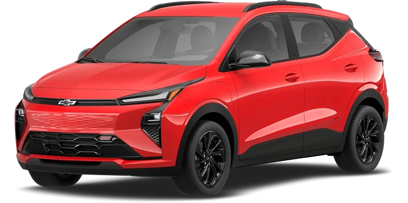 2027 Chevrolet Bolt RS front view starting at $31,600